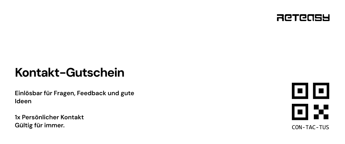 Kontakt Gutschein